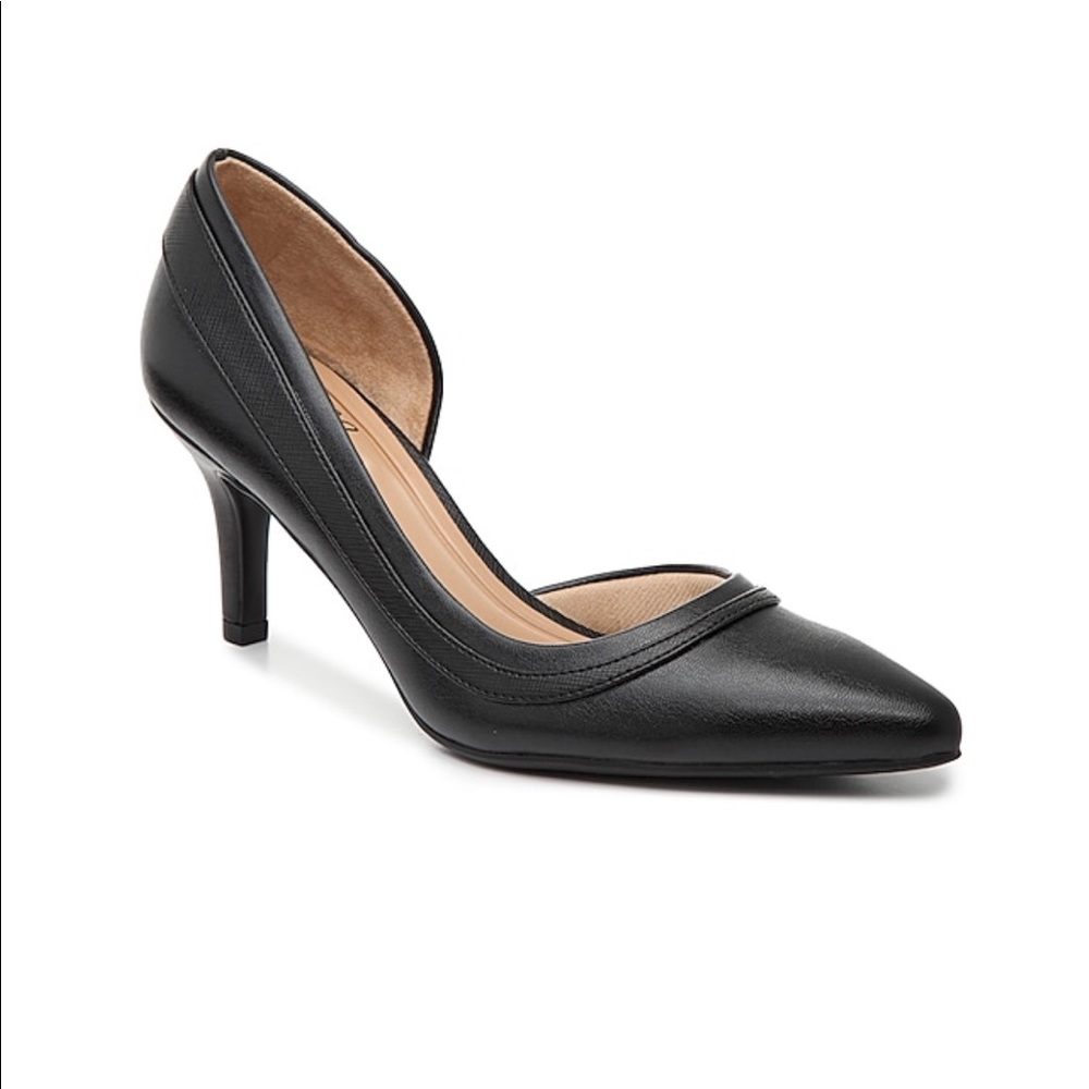 Abella Satine Pump Faux Leather Heel NIB NWT